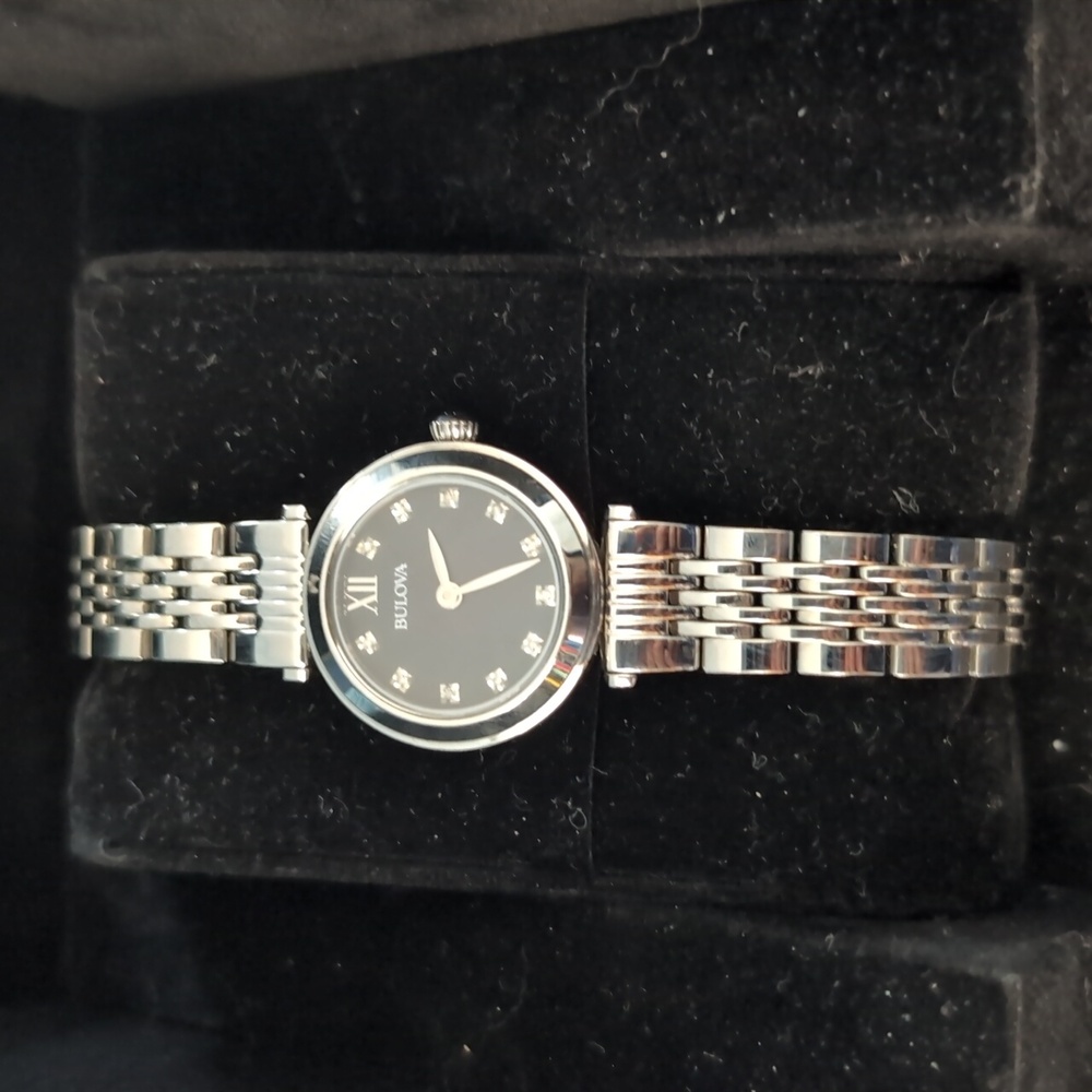 Bulova Mother of Pearl 24mm Diamond Accent Watch